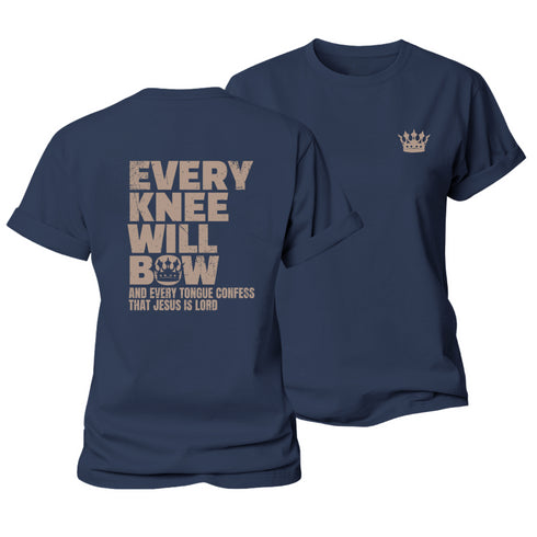 Women's Every Knee Will Bow Cotton T-Shirt